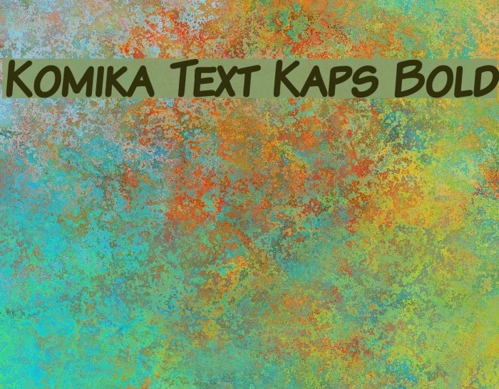 Komika Text Kaps Bold Font examples
