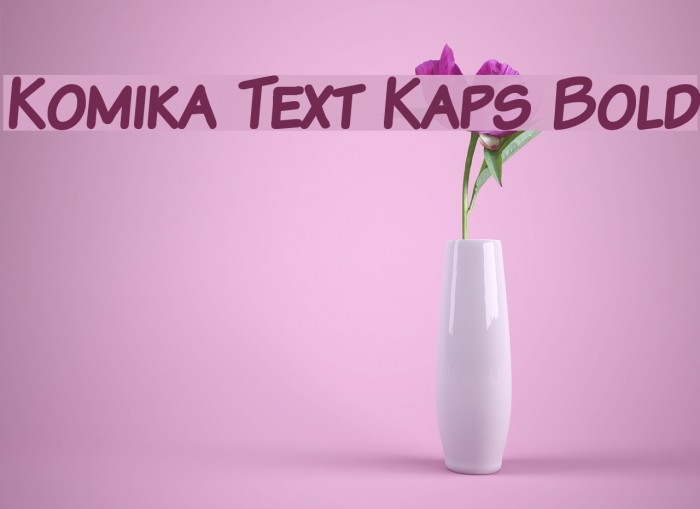 Komika Text Kaps Bold Font examples