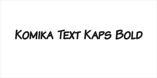 Komika Text Kaps Bold Logo