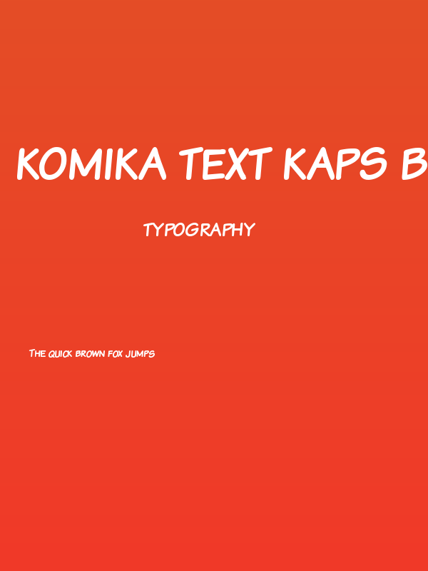 Komika Text Kaps Bold Poster