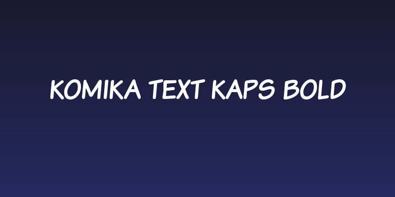 Komika Text Kaps Bold Social Header