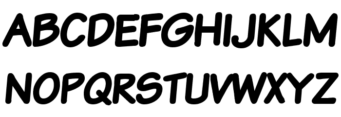 Komika Text Kaps Bold Font LOWERCASE