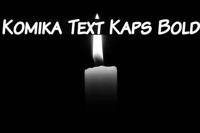 Komika Text Kaps Bold Fuentes examples