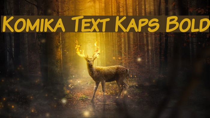 Komika Text Kaps Bold Fuentes examples