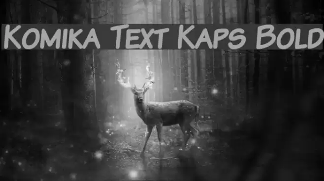 Komika Text Kaps Bold Fuentes examples