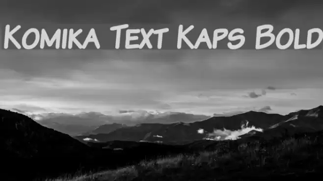 Komika Text Kaps Bold Fuentes examples