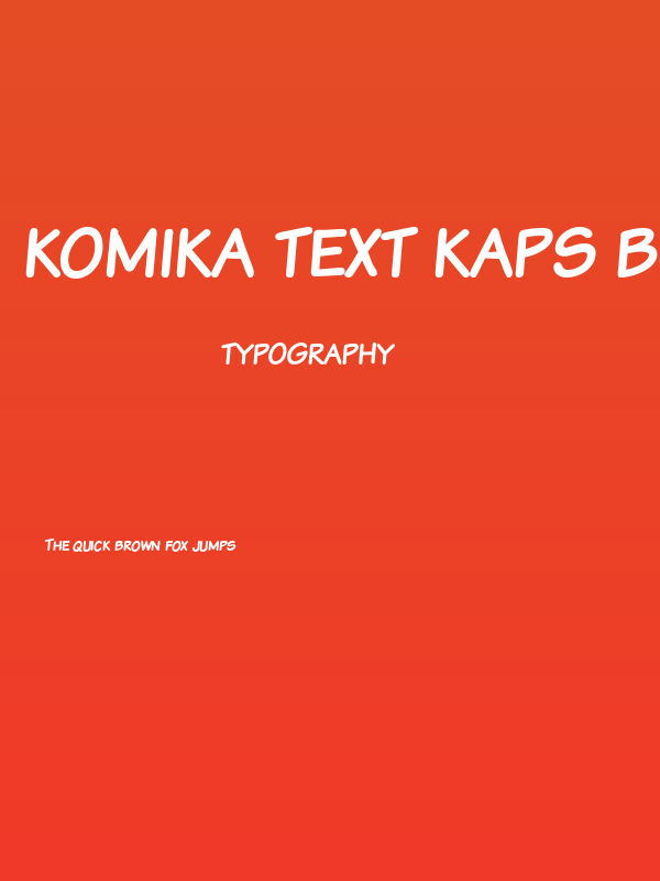 Komika Text Kaps Bold Poster