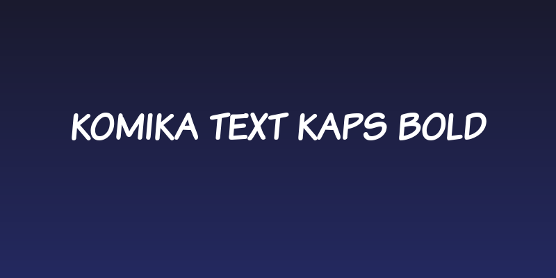 Komika Text Kaps Bold Social Header