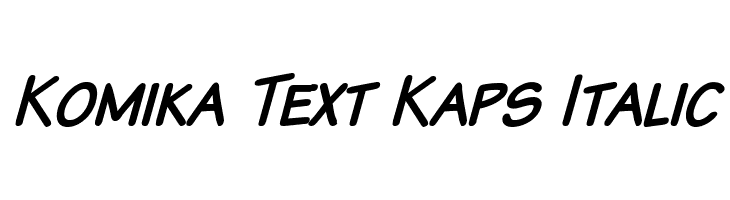 Komika Text Kaps Italic Font