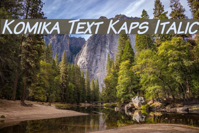Komika Text Kaps Italic Font examples