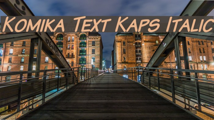 Komika Text Kaps Italic Font examples