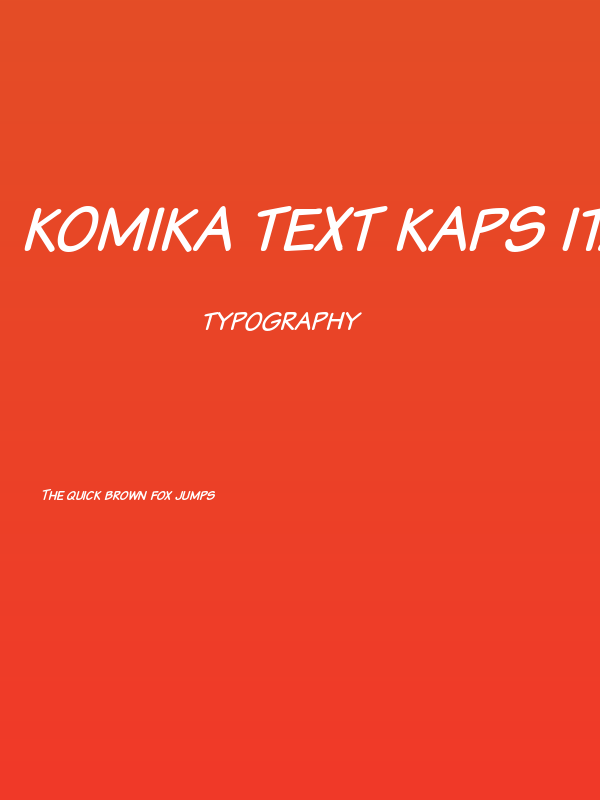 Komika Text Kaps Italic Poster