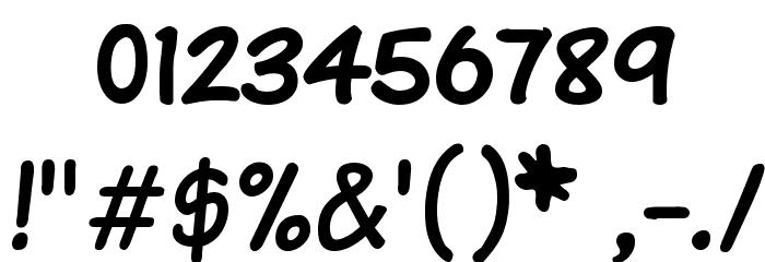 Komika Text Kaps Font OTHER CHARS
