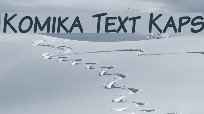 Komika Text Kaps Font examples