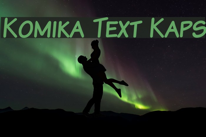 Komika Text Kaps Font examples