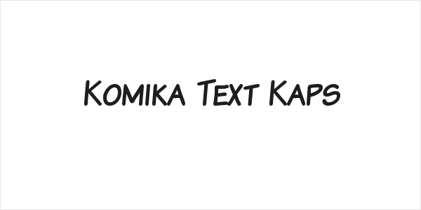 Komika Text Kaps Logo