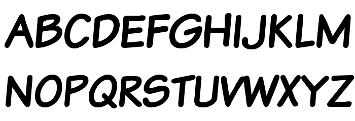 Komika Text Kaps Font LOWERCASE