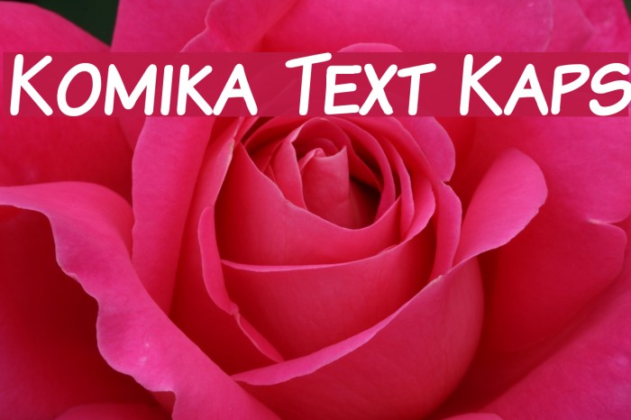 Komika Text Kaps Font examples