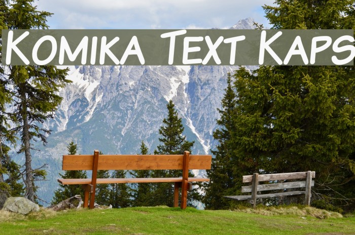Komika Text Kaps Font examples