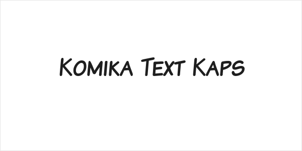Komika Text Kaps Logo