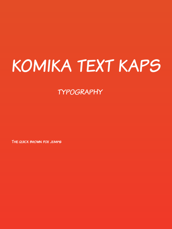 Komika Text Kaps Poster