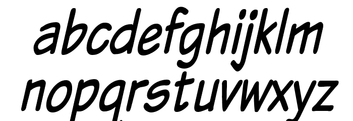 Komika Text Tight Italic Font LOWERCASE
