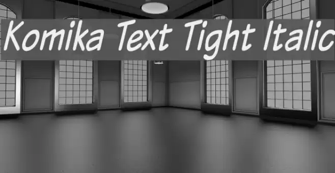 Komika Text Tight Italic  examples