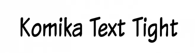 Komika Text Tight  フリーフォントのダウンロード