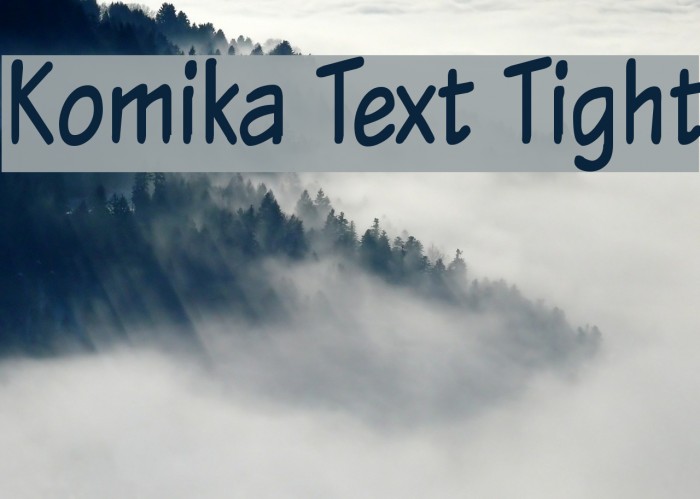 Komika Text Tight Example 1