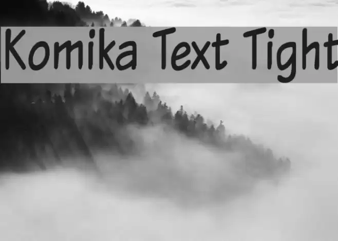 Komika Text Tight Font examples