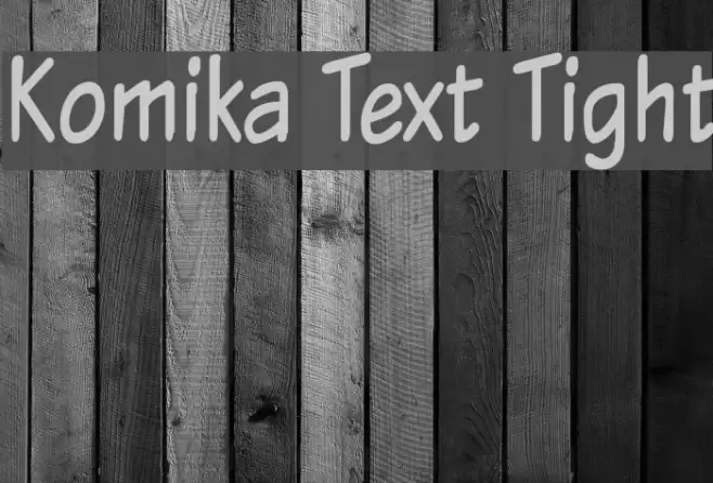 Komika Text Tight Font examples