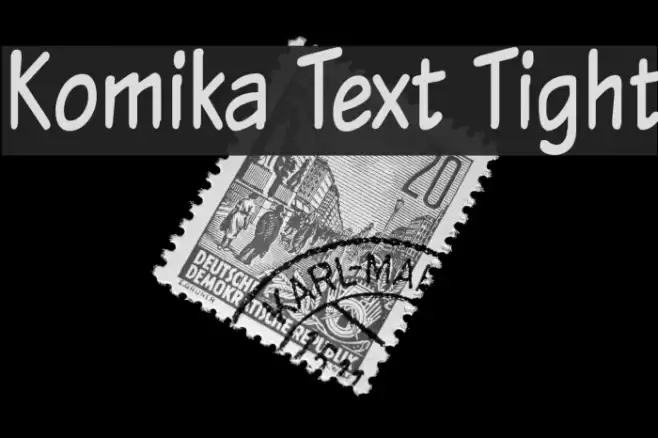 Komika Text Tight Font examples