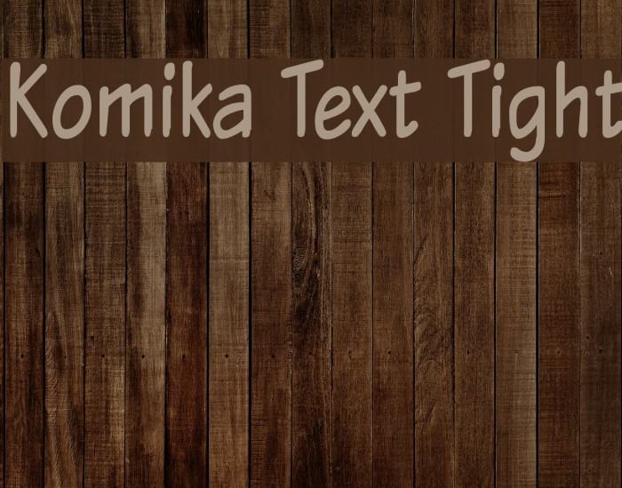Komika Text Tight フォント examples