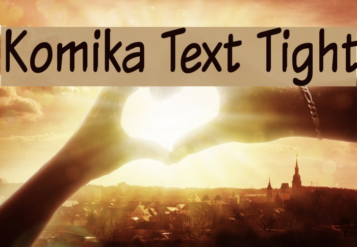 Komika Text Tight フォント examples
