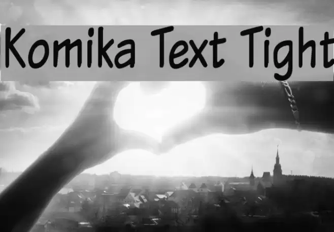 Komika Text Tight  examples