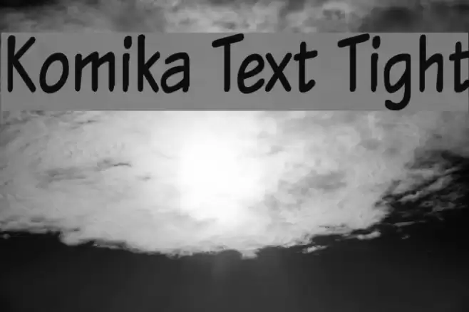 Komika Text Tight  examples