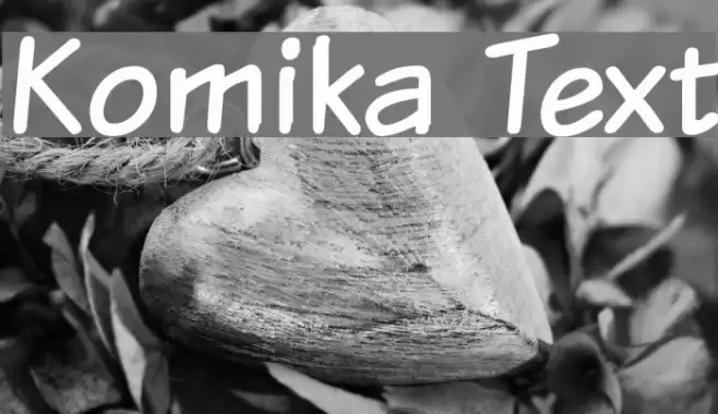 Komika Text Font examples