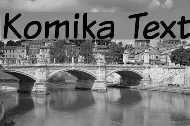 Komika Text Font examples