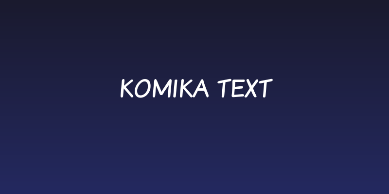 Komika Text Social Header
