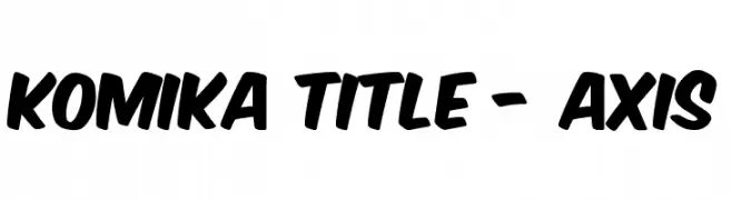 Komika Title - Axis  Frei Schriftart Herunterladen
