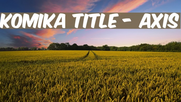 Komika Title - Axis Example 2