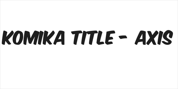 Komika Title - Axis Logo