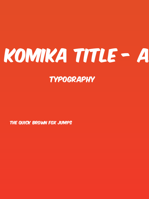 Komika Title - Axis Poster