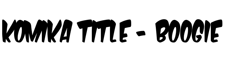 Komika Title - Boogie  免费字体下载