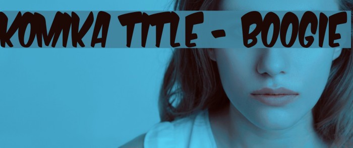 Komika Title - Boogie Font examples