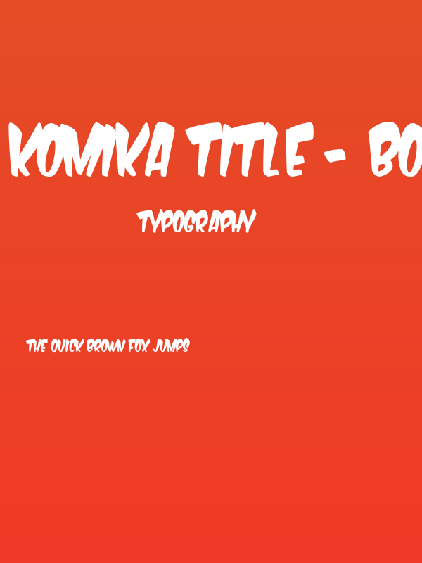 Komika Title - Boogie Poster