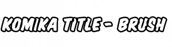 Komika Title - Brush  フリーフォントのダウンロード