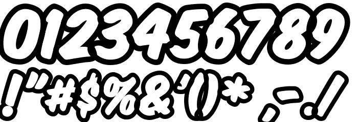 Komika Title - Brush Font OTHER CHARS