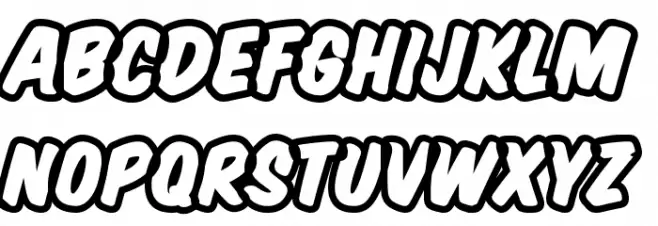 Komika Title - Brush Font Litere mari