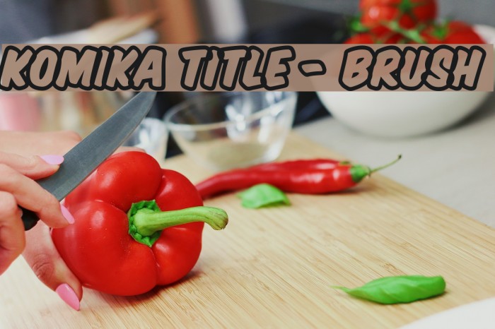 Komika Title - Brush Font examples